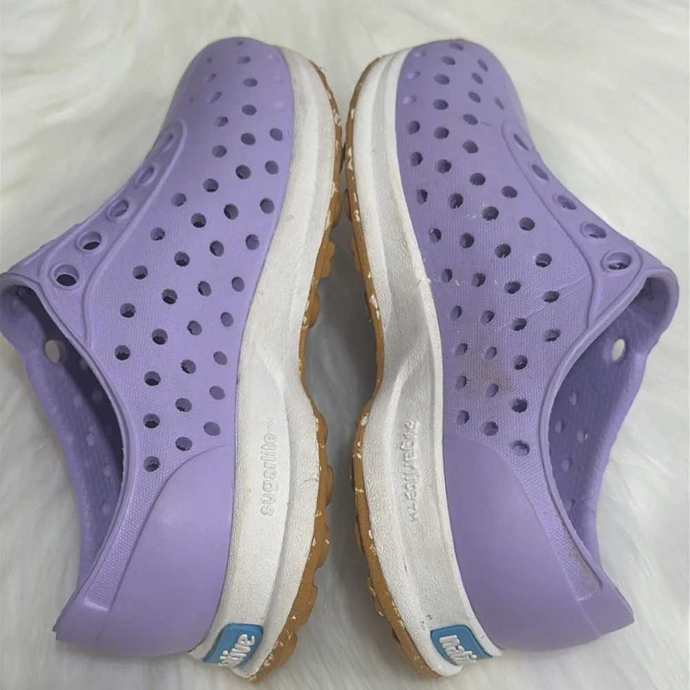 Native Baby Girls Lavender Slip on Shoes
